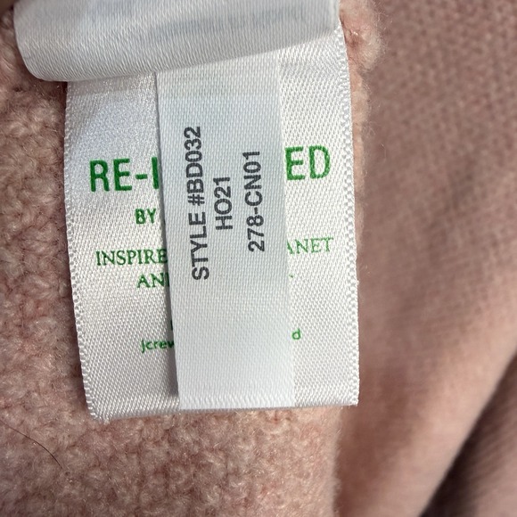 J. Crew Cable Knit Half Zip Super Soft Yarn Sweater Womens Dusty Rose - Picture 11 of 11